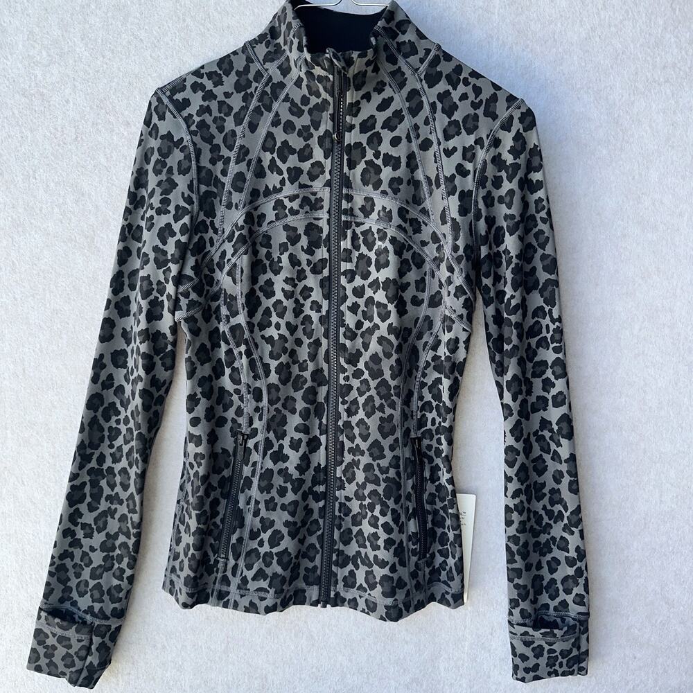 Lululemon Women's Define Jacket Size 6, Heather Black/Grey, Full Zip, Stretch